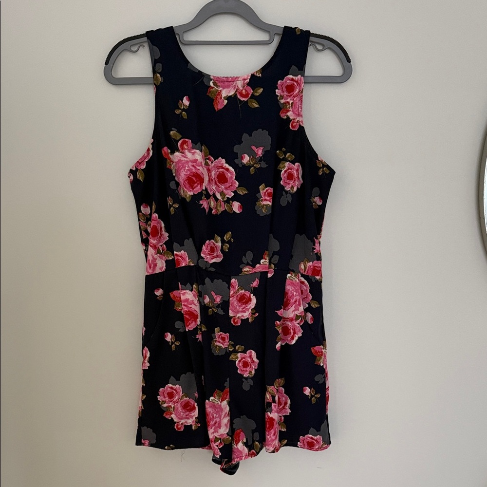 Floral Sleeveless Romper